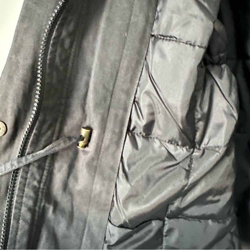 London Fog Black Hooded Jacket Size Medium - Picture 8 of 12